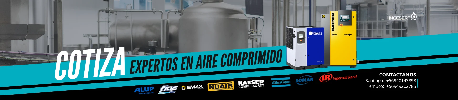 Cotiza: expertos en aire comprimido, mantención y reparación de compresores